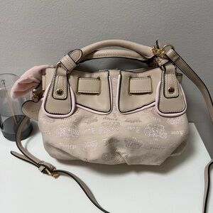 Juicy Couture Pink and Cream Shoulder Bag handbag viral